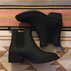 Urban Outfitters black rain boots!